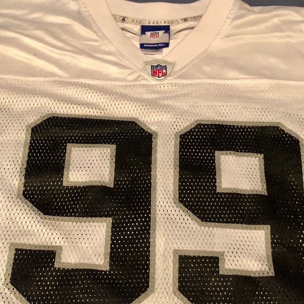 Warren Sapp COLLECTORS ITEM. XXL Raiders NFL Reebok Original Jersey !!